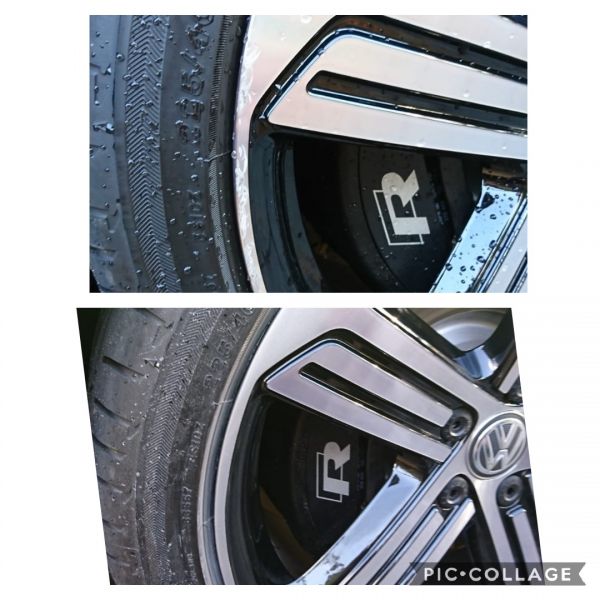 Golf R Cadiz alloy wheels refinished near Loughborough. Love these diamond cut wheels : Swipe To View More Images