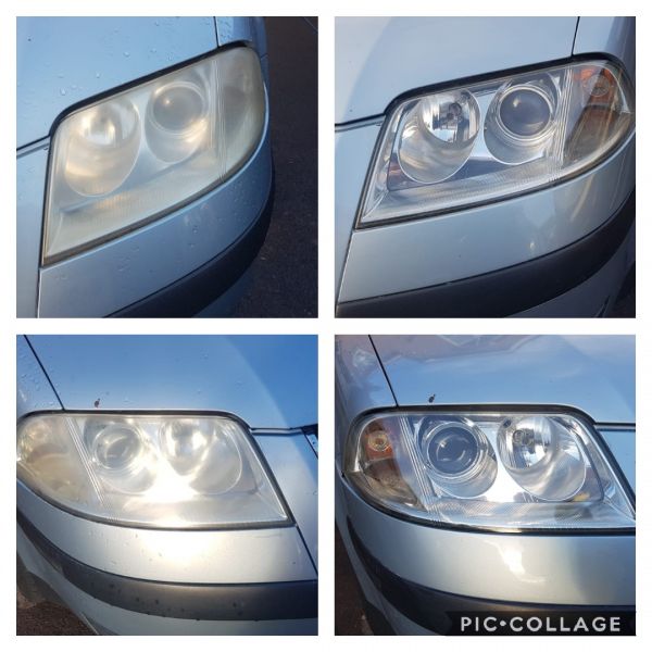 Headlight restoration on a vw passat. Avoid MOT failure and costly new head lamps with our polishing service: Swipe To View More Images