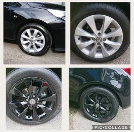 We love the colour change on these Vauxhall Corsa alloys from silver to gloss black. A great new style in Mansfield.: Click Here To View Larger Image