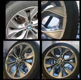 These X5 BMW wheels refurbed in Netherfield for one of our repeat customers: Click Here To View Larger Image