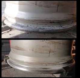 Leaky or corroded beads can be repaired to prevent air leaking out and loss of tyre pressure. Here's one we did recently on a Peugeot wheel.: Click Here To View Larger Image