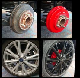 Fresh red calipers and wheels into gloss black in Ripley. Call or email to ask about our package deals. 0% finance subject to pre-approval : Click Here To View Larger Image