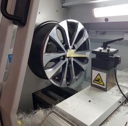 Here is our TEMA diamond cutting machine. Wheels can be recut and lacquered in our Chilwell workshop in as little as a few hours: Click Here To View Larger Image